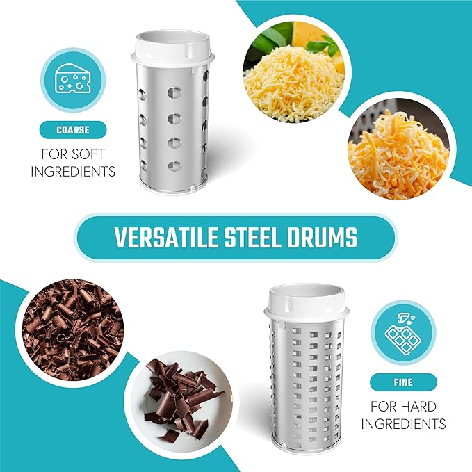 Parmesan Cheese Grater Hand Crank, Restaurant-Grade Rotary Cheese Grater - Image 5