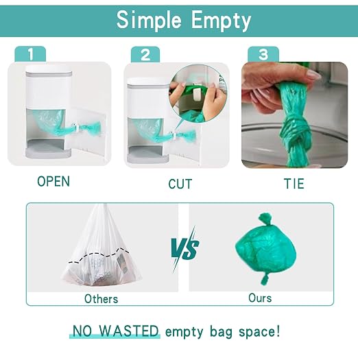 Diaper Pail Odor Locking, with Child-Safe Lock, Cost-Effective Refill System - Image 4
