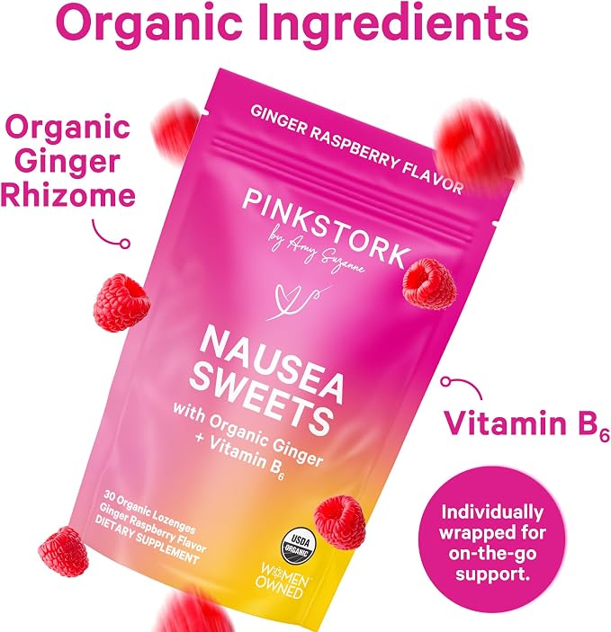 Pink Stork Organic Ginger Raspberry Sweets - Image 3