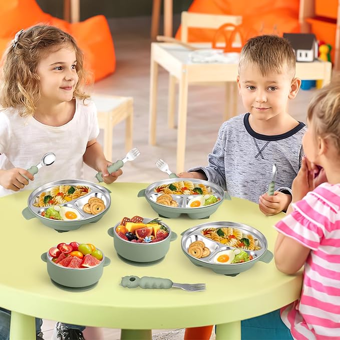 Stainless Steel Baby Plate and Bowl - Image 7