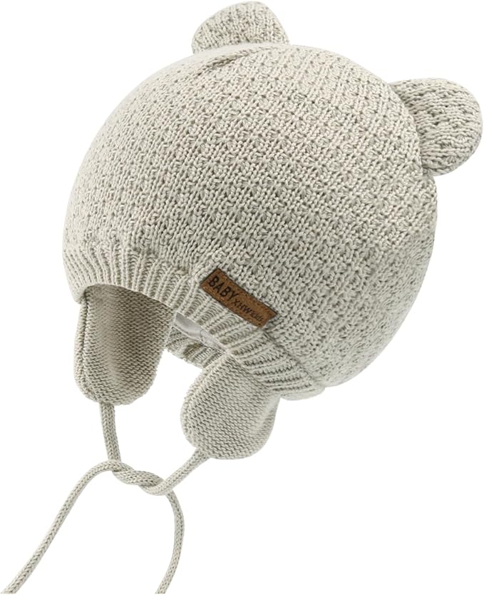 XIAOHAWANG Baby Hat Cute Bear Toddler Earflap Beanie Warm by XIAOHAWANG