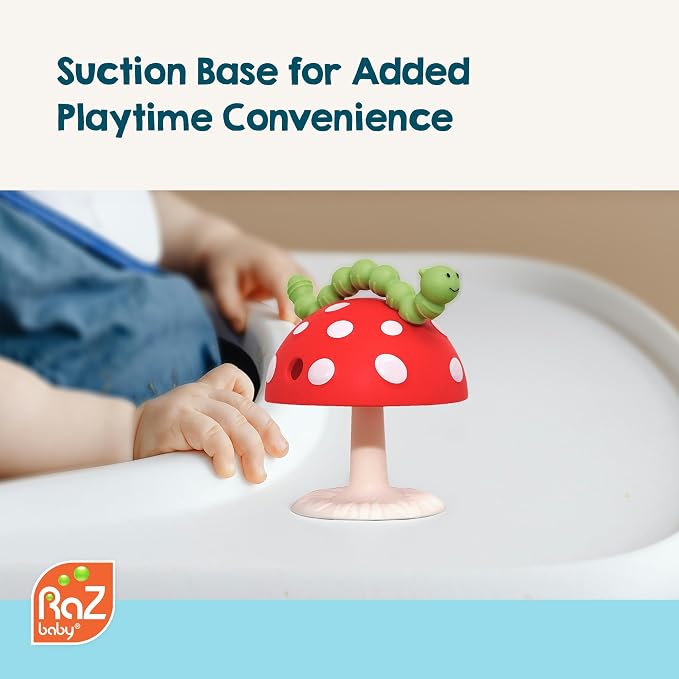RaZbaby Chompy Grip Teether for Infant & Baby 3M+ Silicone Teething Toy - Image 4