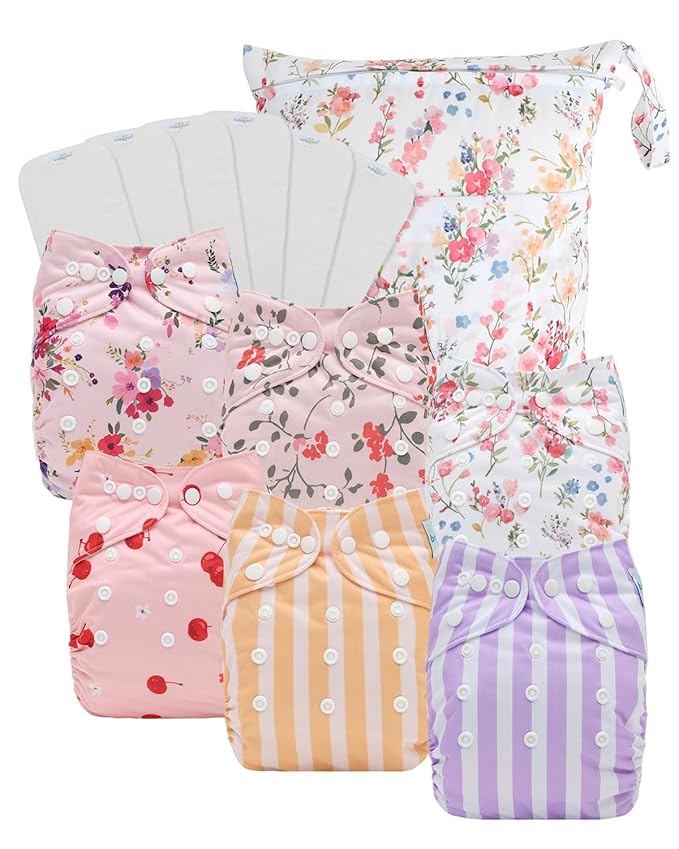 Babygoal Cloth Diaper Covers 6 Pack by babygoal