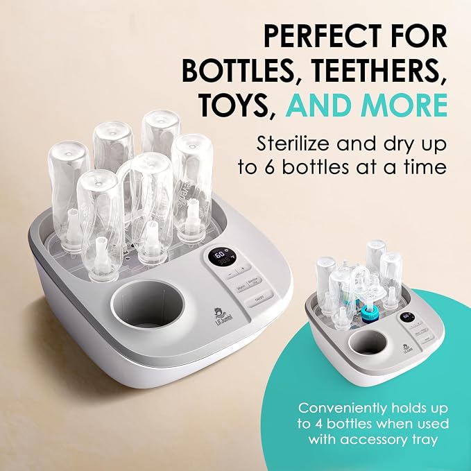 Lil' Jumbl Baby Bottle Sterilizer and Dryer Premium, Removes 99, 9% of Bacteria - Image 4