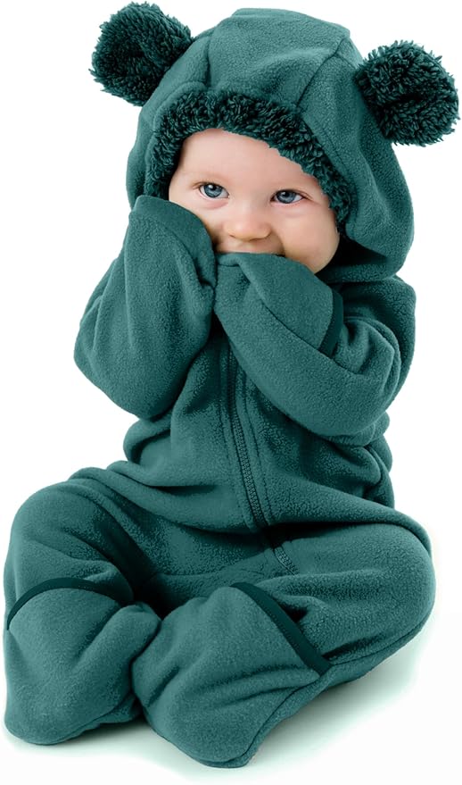 Cuddle Club Fleece Baby Bunting Bodysuit by CuddleClub