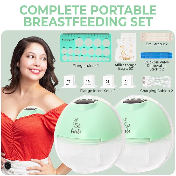 Lumbi L1 Hands-Free Breast Pump Set - Image 2