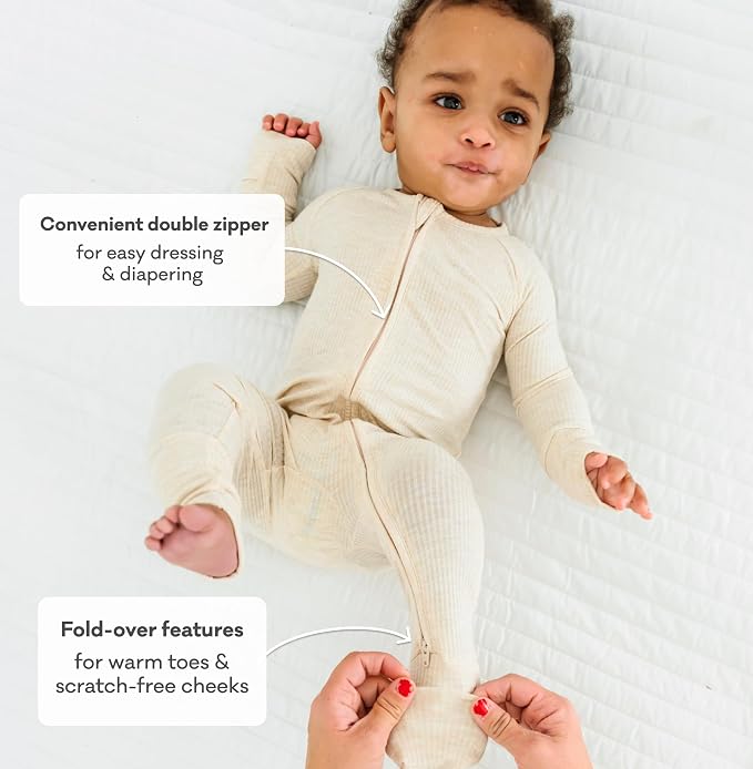 Little Sleepies Pajamas for Baby Boys & Girls, Viscose from Bamboo Baby Pajamas - Image 4