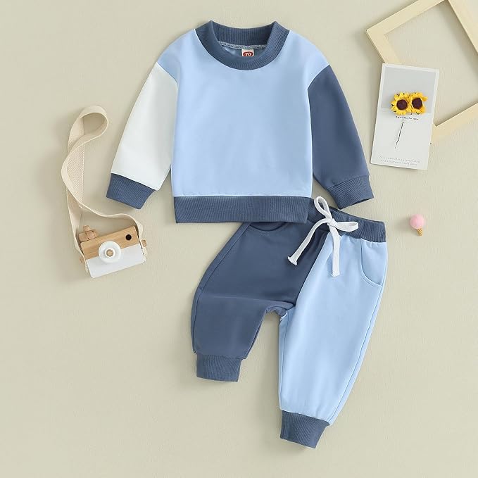 Fernvia Toddler Baby Girl Clothes 3 6 9 12 18 24 Months Fall Outfits Solid Long - Image 2