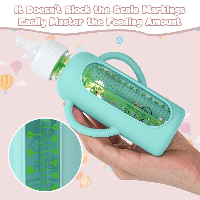 3 PCS Dr Brown Glass Bottles Silicone Sleeves, Compatible - Image 6