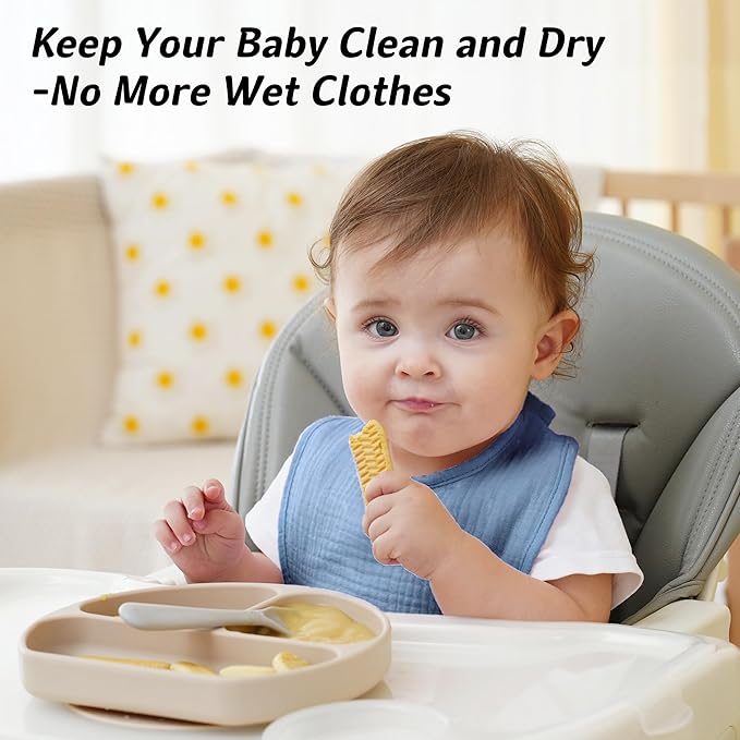 Muslin Baby Bibs Cotton Baby Drool Bandana Bibs - Image 4