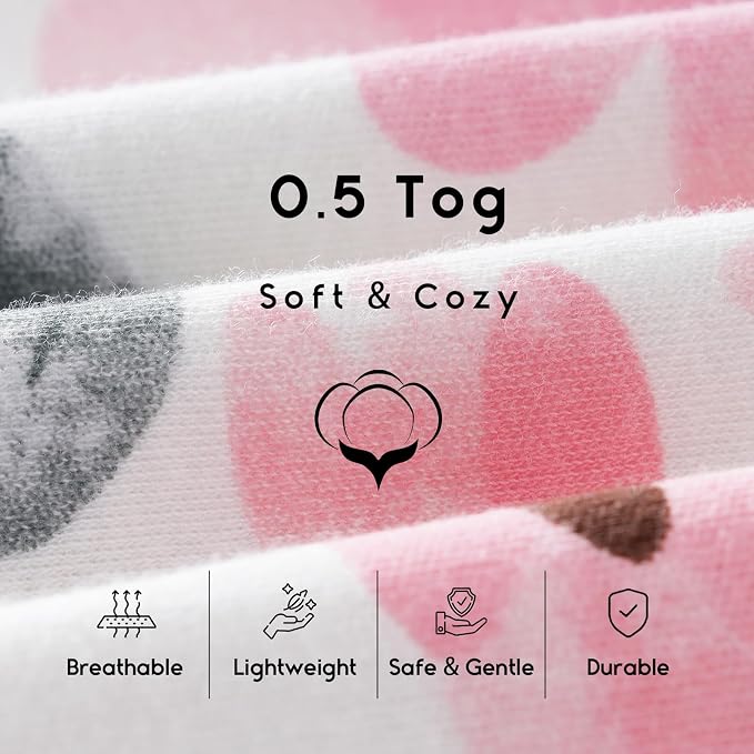 Yoofoss Baby Sleep Sack 12-18 Months 0.5 Tog Wearable Blanket - Image 6