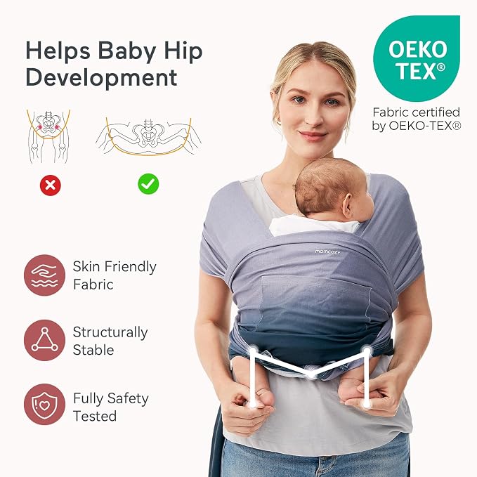 Momcozy Baby Wrap Carrier, Ergonomic Infant Slings - Image 3