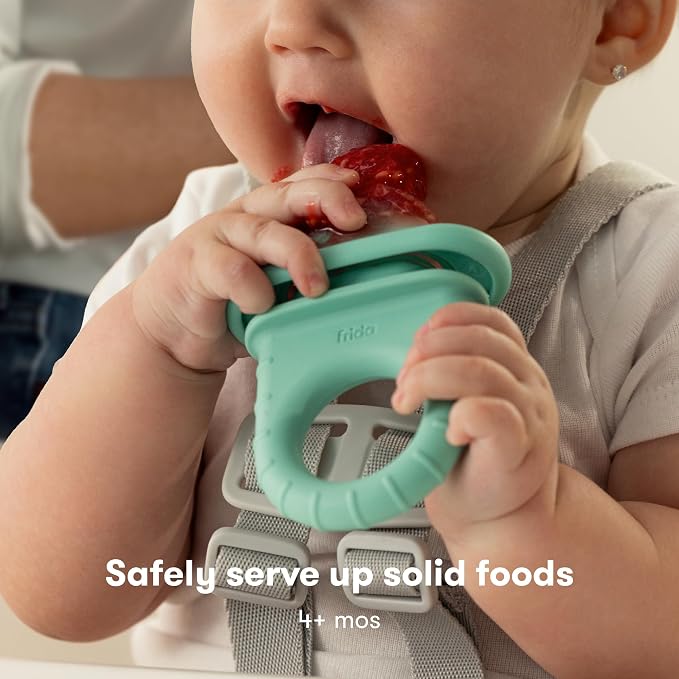 Frida Baby Push Pop Silicone Feeder, Baby Fruit Food Feeder to Safely Introduce - Image 2