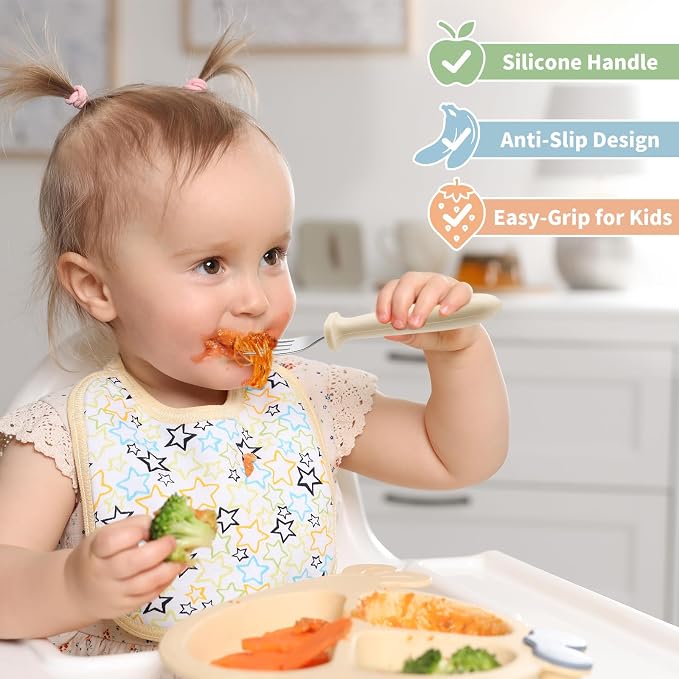 DRKIO 8 Pieces Toddler Forks Set - Image 4
