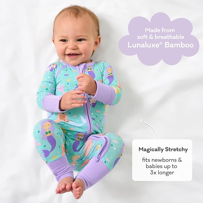Little Sleepies Pajamas for Baby Boys & Girls, Viscose from Bamboo Baby Pajamas - Image 3