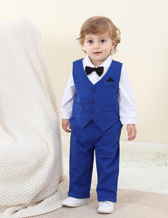 A&J DESIGN Baby Boy Suits Clothes Infant Toddler Formal Gentleman Outfits - Image 2