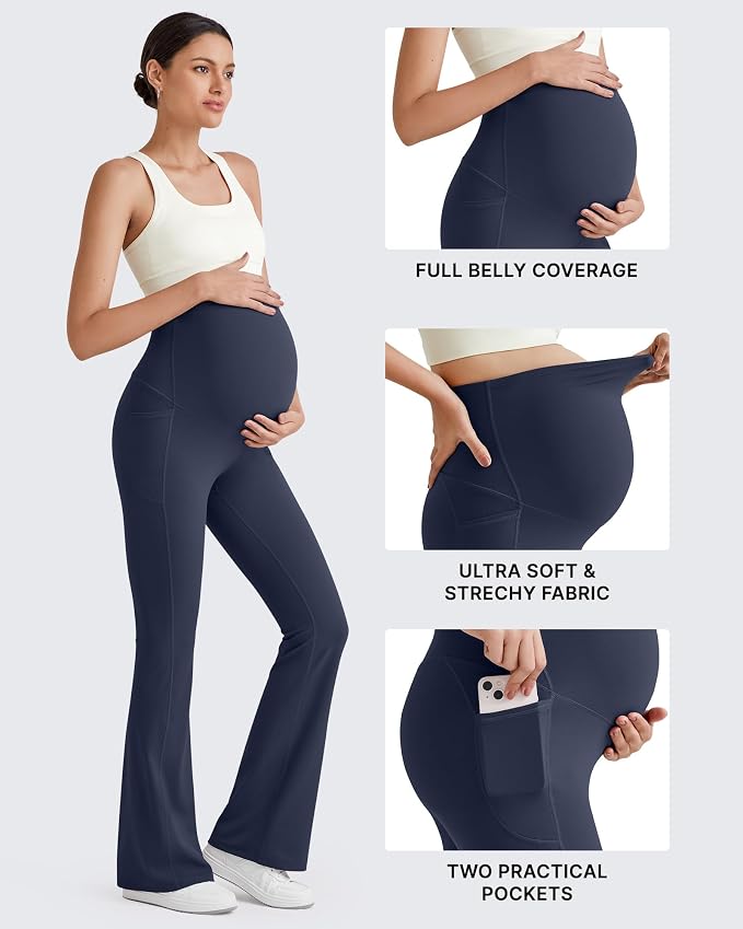 G4Free BareFeel Maternity Flare Leggings - Image 3