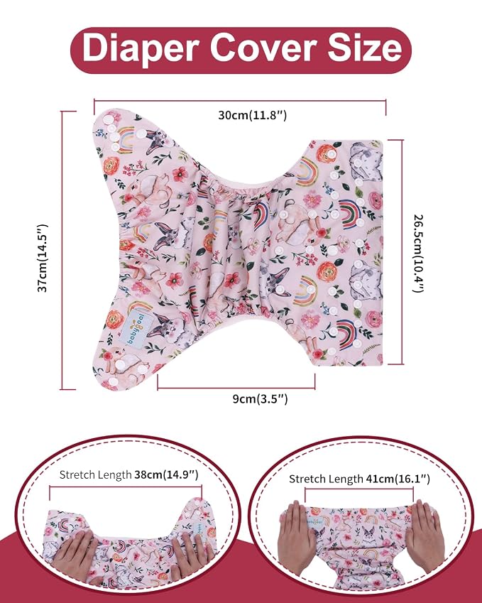 babygoal Cloth Diaper Covers 6 Pack - Image 3