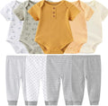 Baby Layette Set Baby Boys' 9-Piece Bodysuits Pants Set Toddler Girl Boy Unisex by Kiddiezoom