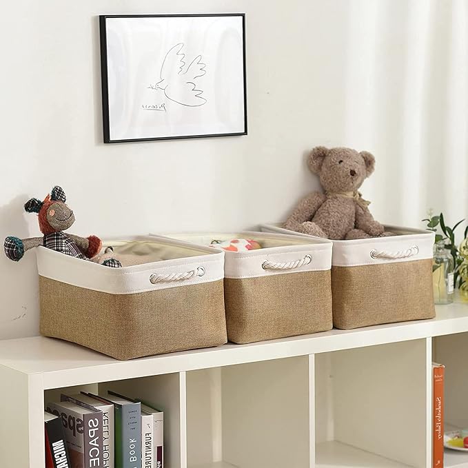 Rectangular Fabric Storage Baskets - Image 2