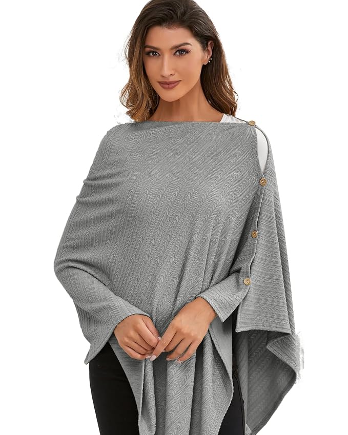 Nursing Cover for Baby Breastfeeding, Knit Breastfeeding Cover, Warm Cozy by Zdolmy