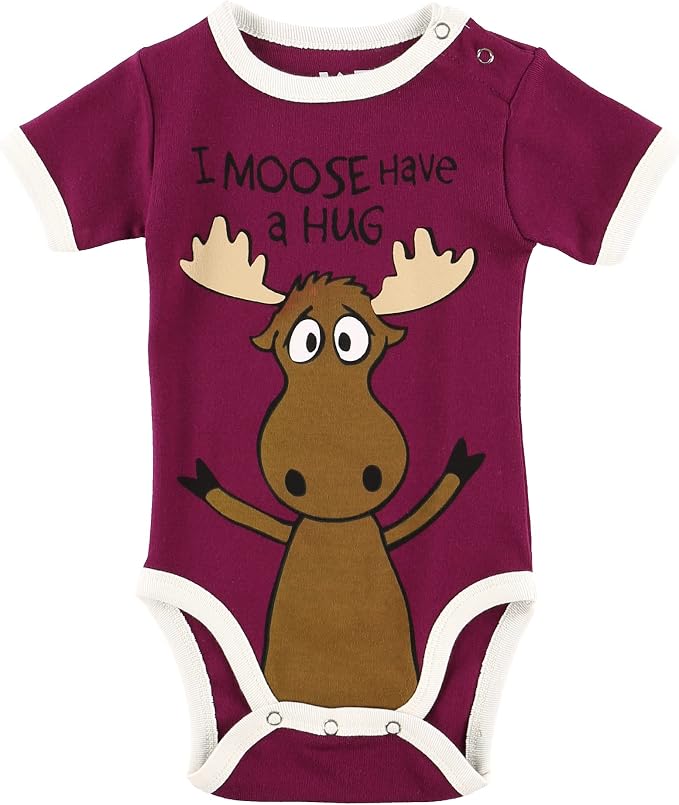 Lazy One Cute Unisex Baby Bodysuit, Cute Animal Designs, 6-18 Months by LazyOne