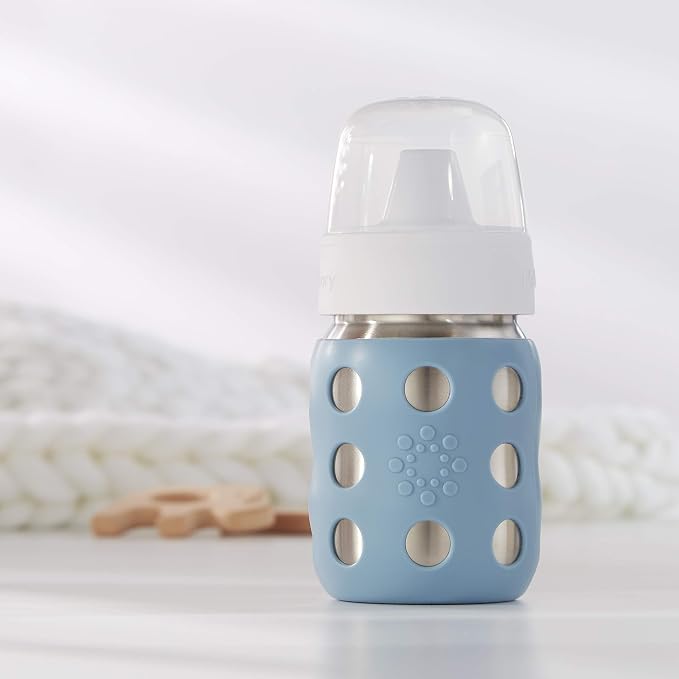 Lifefactory 8-Ounce Stainless-Steel Vacuum-Insulated Wide-Neck Baby Bottle - Image 9