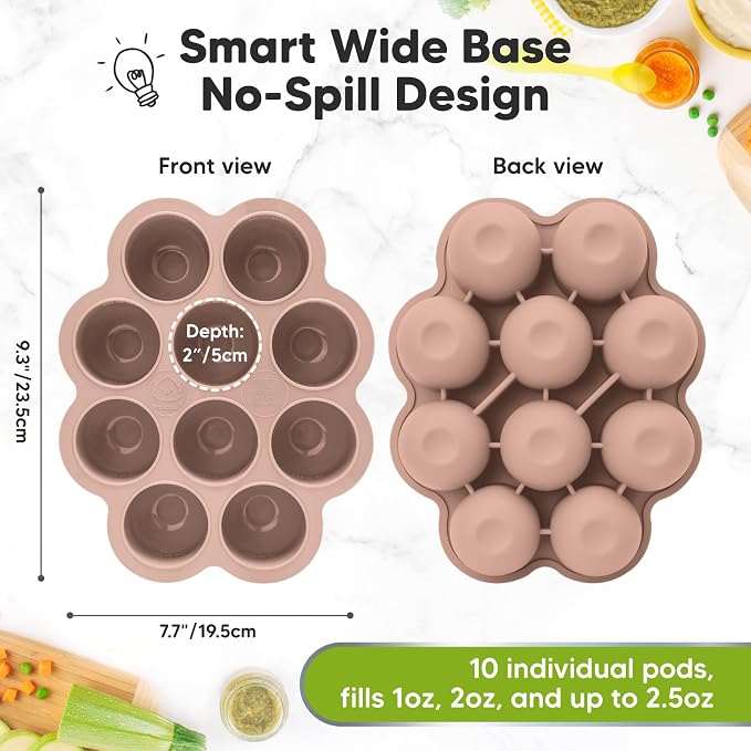KeaBabies Silicone Food Freezer Trays - Image 2