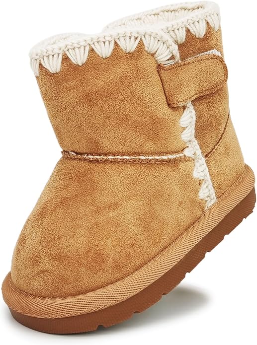 Baby Boots Winter Snow Booties Infant Boys Girls Outdoor Warm Shoes by iSusuJo