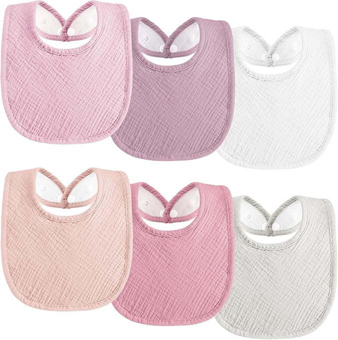 Muslin Baby Bibs Cotton Baby Drool Bandana Bibs by Kewlife+gift