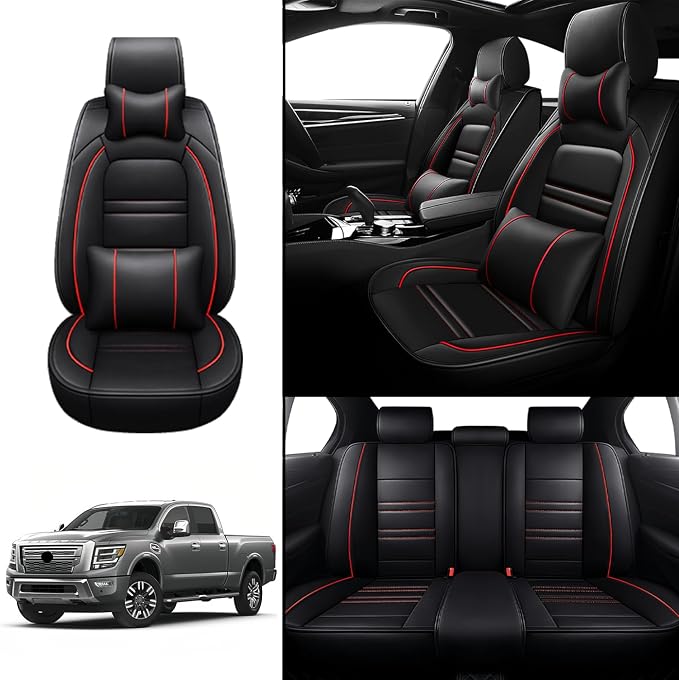 Car Seat Covers for Nissan Car Titan 2004-2024 | 5-Seats Seat Covers, - Image 2