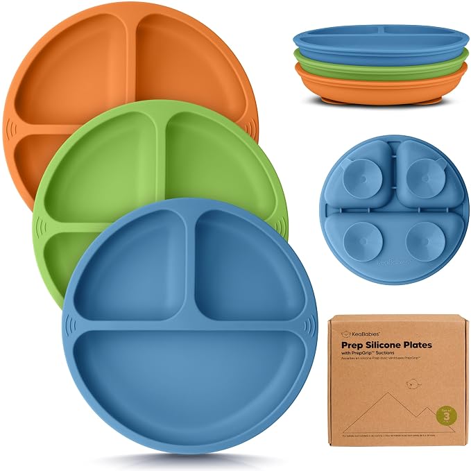 KeaBabies Suction Plates for Baby, Toddler by KeaBabies