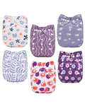 ALVABABY Baby Cloth Diaper 6 Pack by ALVABABY