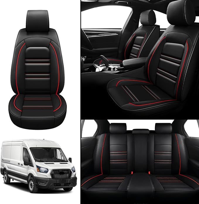 Seat Covers for Ford Transit 2014-2024 | 5-Seats Leather Seat Covers - Image 2