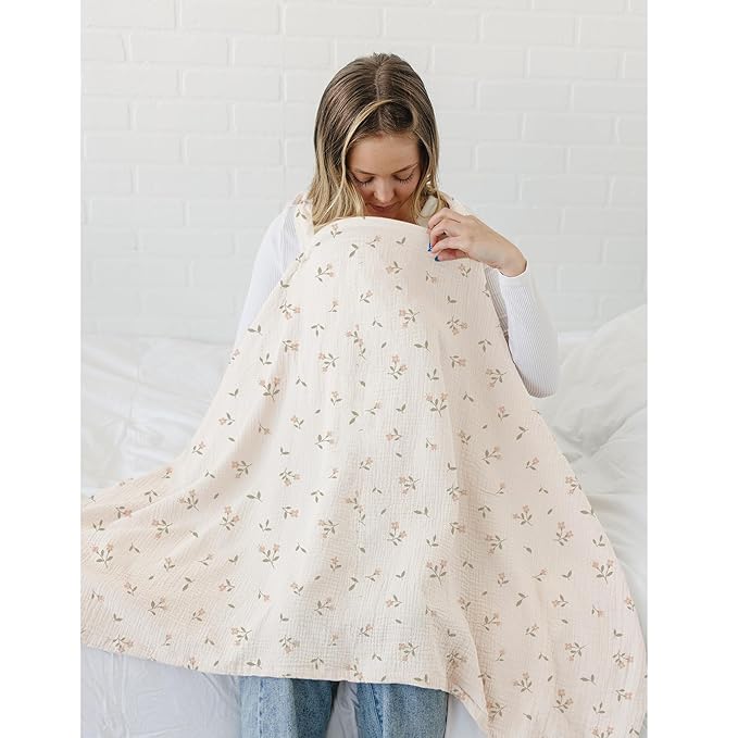 Muslin Nursing Covers for Breastfeeding, Privacy Breast Feeding Cover - Image 4