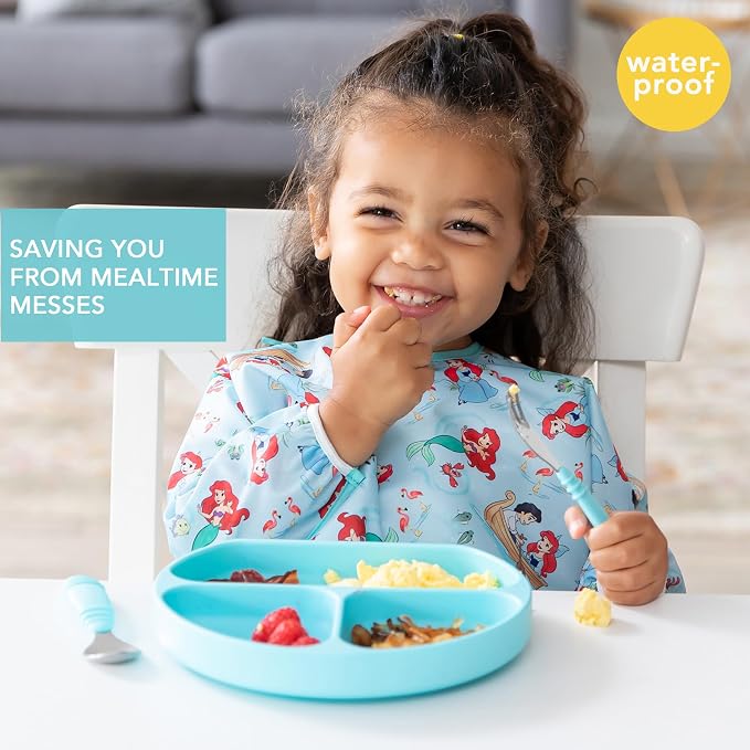 Bumkins Disney Sleeved Bib for Girl or Boy, Baby and Toddler for 6-24 Mos - Image 2