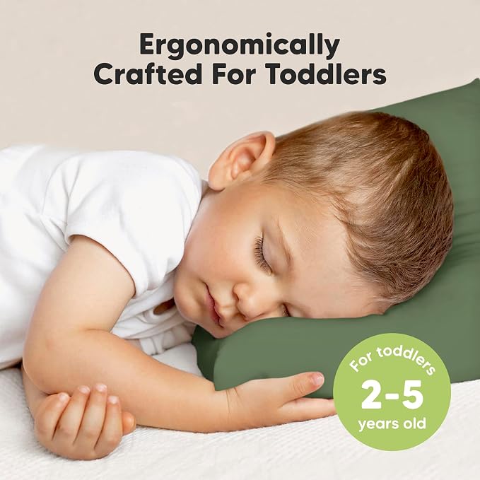 KeaBabies Toddler Pillow with Pillowcase, Jumbo 14X20 - Image 2