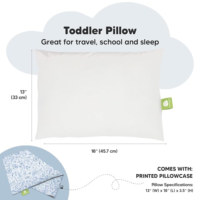 Toddler Pillow with Pillowcase - Image 3