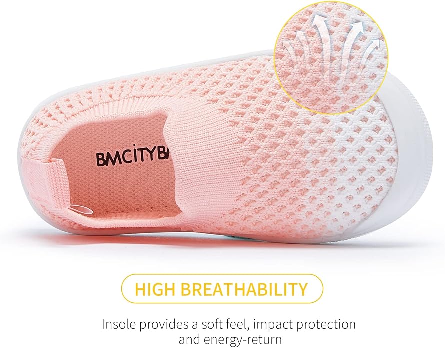 BMCiTYBM Baby Sneakers Girls Boys Lightweight Breathable Mesh First Walkers - Image 3