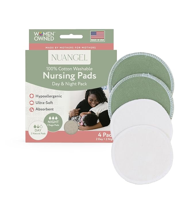 NuAngel Day & Night Reusable Nursing Pads by NuAngel