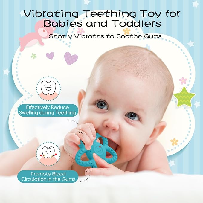Vibrating Sensory Chew Toy, Teether Teething Toys - Image 3