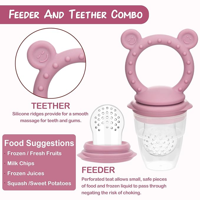 WAJIAYON Baby Breastmilk Popsicle Molds & Baby Fruit Feeder, Infant Food - Image 2