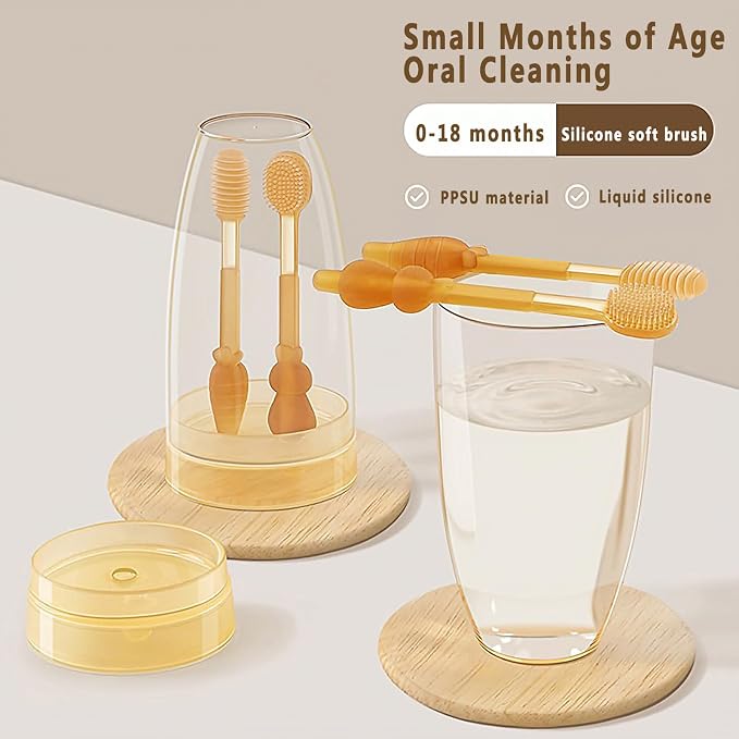 Baby Tooth Brush, Infant Toothbrush 6 to 12 Months, Silicone Toothbrush - Image 5