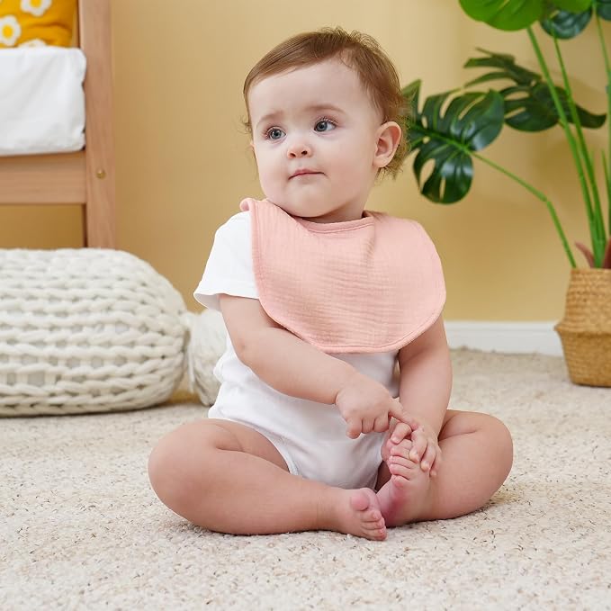 Muslin Baby Bibs Cotton Baby Drool Bandana Bibs - Image 7