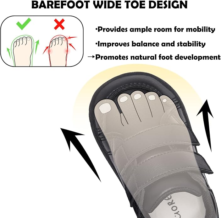 MORENDL Wide Toe Box Shoes Toddler Barefoot Shoes Baby Walking Shoe Boy Girl - Image 2
