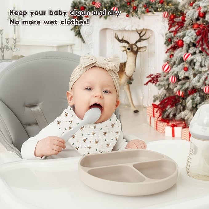Susurration Muslin Baby Drool Bibs 6Pack Soft Triangular Adjustable Baby - Image 2