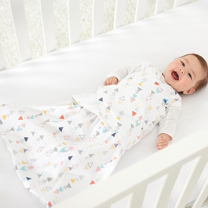 HALO Sleepsack Swaddle, 100% Cotton, Triangle Neutral - Image 3