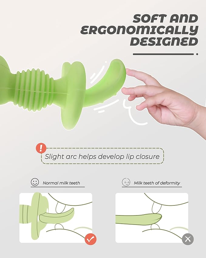 DF DUALFERV 4 Pcs Baby Spoons Self Feeding 6 Months, Silicone Baby Spoons First - Image 5