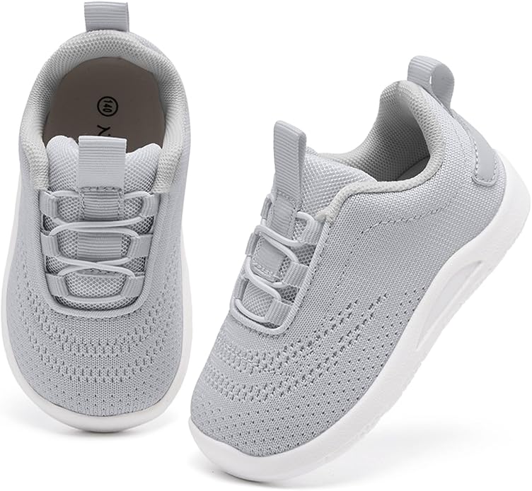 MORENDL Toddler Slip On Sneakers Baby Walking Shoes Non-Slip Breathable Unisex - Image 2