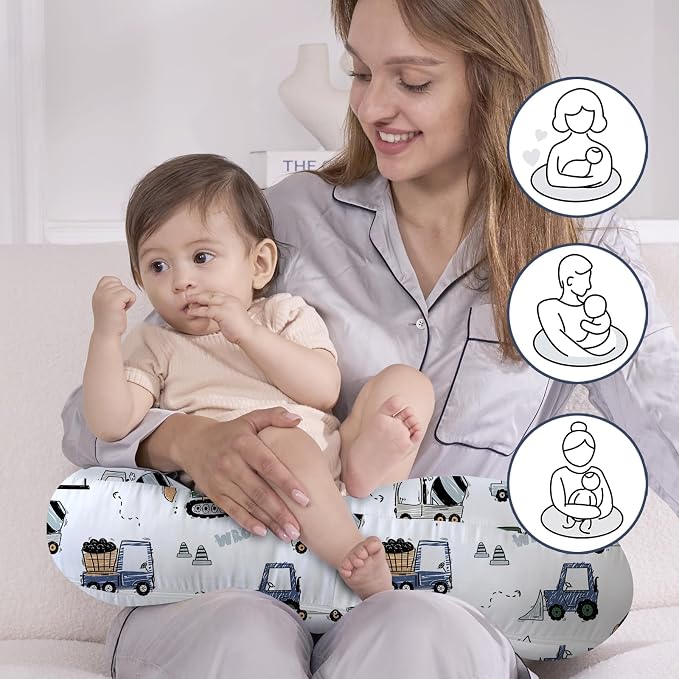 Little Grape Land Nursing Pillow, Upgraded Breast Feeding Pillow - Image 4